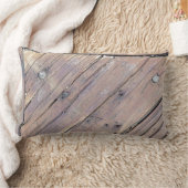 風化木材ラフ加工デッキ ランバークッション (ブランケット)