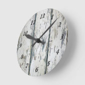 風化木材 ラウンド壁時計 (傾斜)