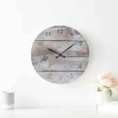風化木材 ラージ壁時計 (ホーム)