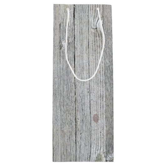 風化木材 ワインギフトバッグ (正面)