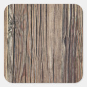 風化木目プランクバックグラウンドテンプレート スクエアシール (正面)