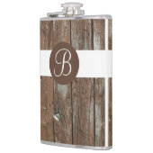 風化木目素朴モノグラムフラスコ フラスク (左)