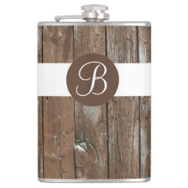 風化木目素朴モノグラムフラスコ フラスク