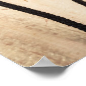 風化木素朴に航海のロープ結び目 ポスター (角)