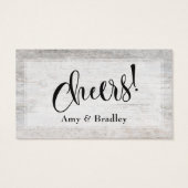 風化木素朴スクリプトエレガントドリンクチケット (裏面)