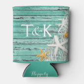 風化木素朴ヒトデ網 |アクア 缶クーラー (正面)