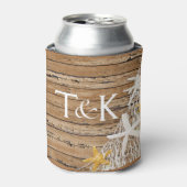 風化木素朴ヒトデ網 | brown 缶クーラー (缶正面)