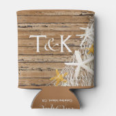 風化木素朴ヒトデ網 | brown 缶クーラー (裏面)