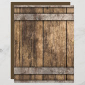 風化木素朴板クラフト紙 (正面/裏面)