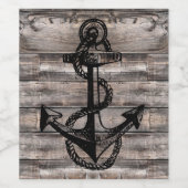 風化木製板動揺していかり ワインラベル (シングルラベル)