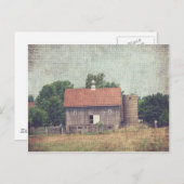 風化木造の納屋 ポストカード (正面/裏面)