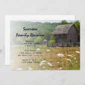 風化木造バーンランチファミリー懇親会 招待状 (正面/裏面)