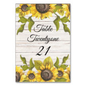 風化白素朴木ひまわり テーブルナンバー (裏面)