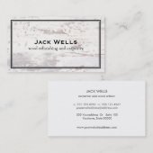 風化白素朴木材の国と自然 名刺 (正面/裏面)