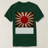 風化皇国旗旭日 Tシャツ (デザイン正面)