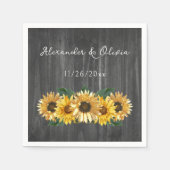 風化素朴したヒマ結婚ワリのナプキン スタンダードカクテルナプキン (正面)