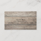 風化素朴ウッドファームハウスバームシャビーシック 名刺 (裏面)
