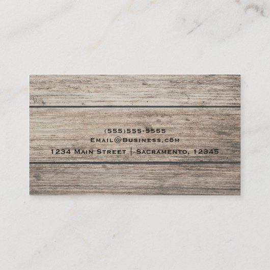 風化素朴ウッドファームハウスバームシャビーシック 名刺 (裏面)