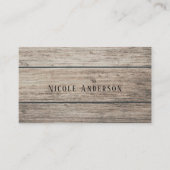 風化素朴ウッドファームハウスバームシャビーシック 名刺 (正面)