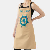 風化素朴ボートステアリングホイールフォト画像 エプロン (インサイチュ)