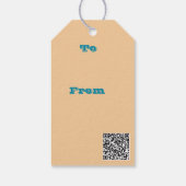 風化素朴ボートステアリングホイールフォト画像 ギフトタグ (裏面)