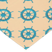 風化素朴ボートステアリングホイールフォト画像 ショートテーブルランナー (コーナー)