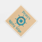 風化素朴ボートステアリングホイールフォト画像 スタンダードランチョンナプキン (角)