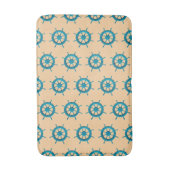 風化素朴ボートステアリングホイールフォト画像 バスマット (正面縦)