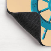 風化素朴ボートステアリングホイールフォト画像 マウスパッド (コーナー)