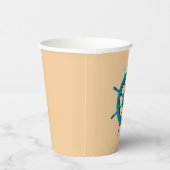 風化素朴ボートステアリングホイールフォト画像 紙コップ (右)