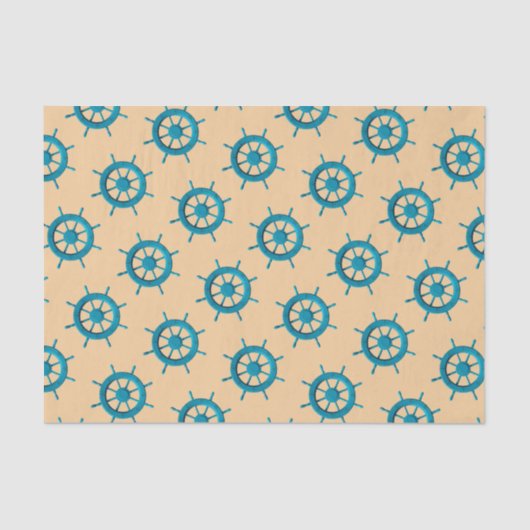 風化素朴ボートステアリングホイールフォト画像 薄葉紙 (正面)