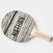 風化素朴木材パーソナライズされた 卓球ラケット (横)