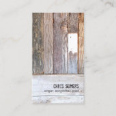 風化素朴木材ヴィンテージ国 名刺 (正面)