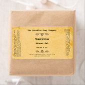 風化素朴紙スタイル化粧料ラベル – 2 ラベル (インサイチュ)