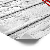 風化素朴航海のロブスター |プリント ポスター (角)