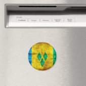 風化聖ビンセント国旗 マグネット (インサイチュ (食洗機))