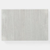 風化航海の木材パーソナライズされた結婚の ゲストブック (裏面)