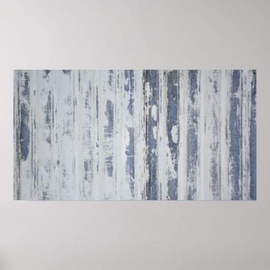 風化色彩の鮮やか波鉄ポスター ポスター (正面)