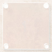 風化錆びた金属：オレンジ色のテクスチャ。 ガラスコースター (裏面)