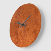 風化錆びた金属：オレンジ色のテクスチャ。 ラージ壁時計 (傾斜)