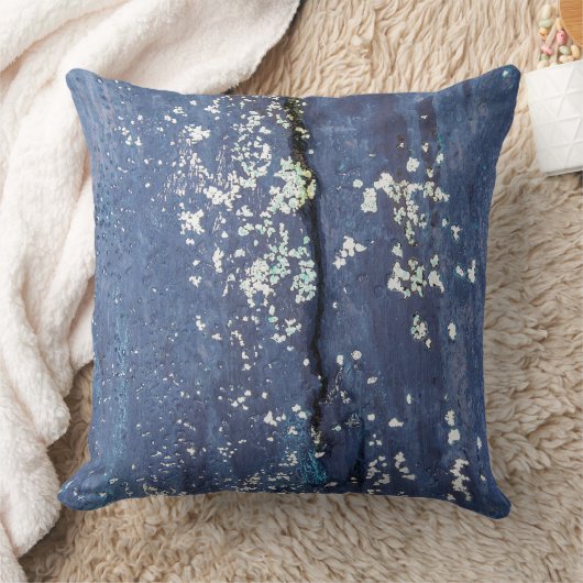 風化青絵を描抽象芸術 クッション (ブランケット)