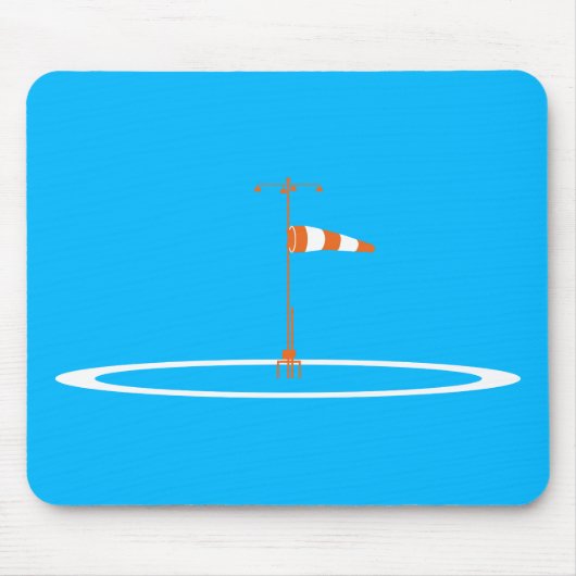 風向旗で風向きと風速をチェック マウスパッド (正面)