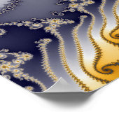 風吹き流しフラクタル・アート ポスター (角)