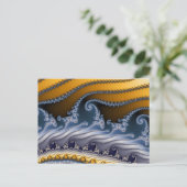 風吹き流しフラクタル・アート ポストカード (スタンド正面)