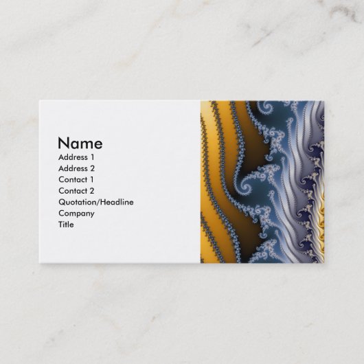 風吹き流しフラクタル・アート 名刺 (正面)