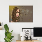 風吹のポスターに ポスター (ホームオフィス)