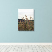 風吹の中の草 キャンバスプリント (インサイチュ (ウッドフロア))