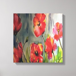 風吹の中の静かな絵画芽 キャンバスプリント