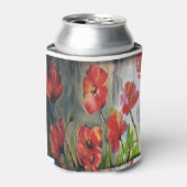 風吹の中の静かな絵画芽 缶クーラー (缶正面)