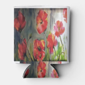 風吹の中の静かな絵画芽 缶クーラー (正面)